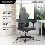 RESPAWN 110 Ergonomic Gaming Chair - Racing Style High Back PC Computer Desk Office Chair