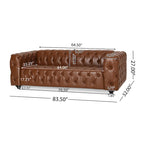 Sagewood Transitional Deeply Tufted Sofa by Christopher Knight Home