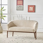 Galena Mid-century Modern Glam Loveseat by Christopher Knight Home