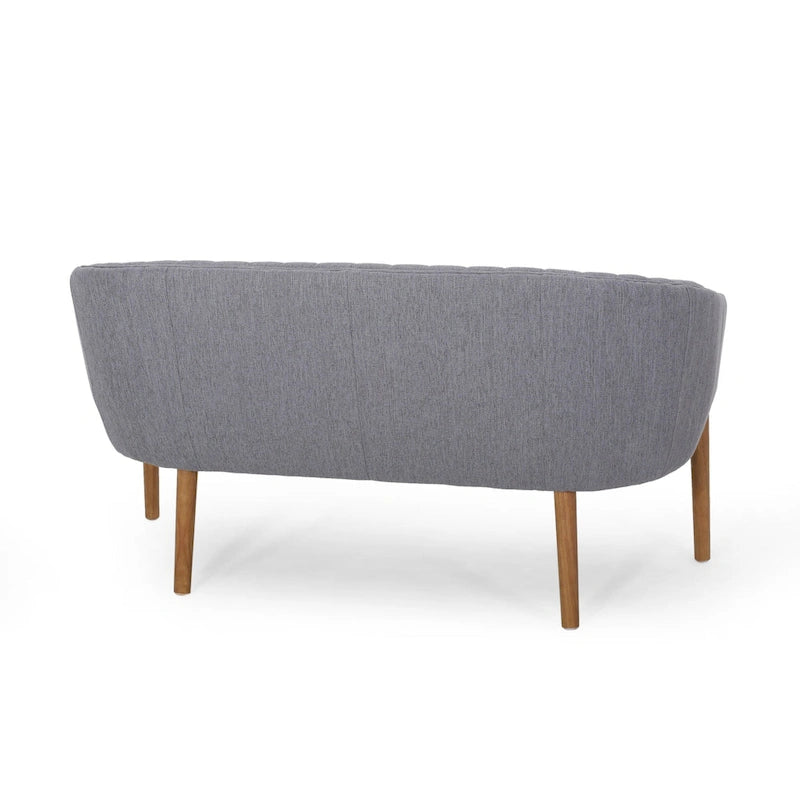 Galena Mid-century Modern Glam Loveseat by Christopher Knight Home
