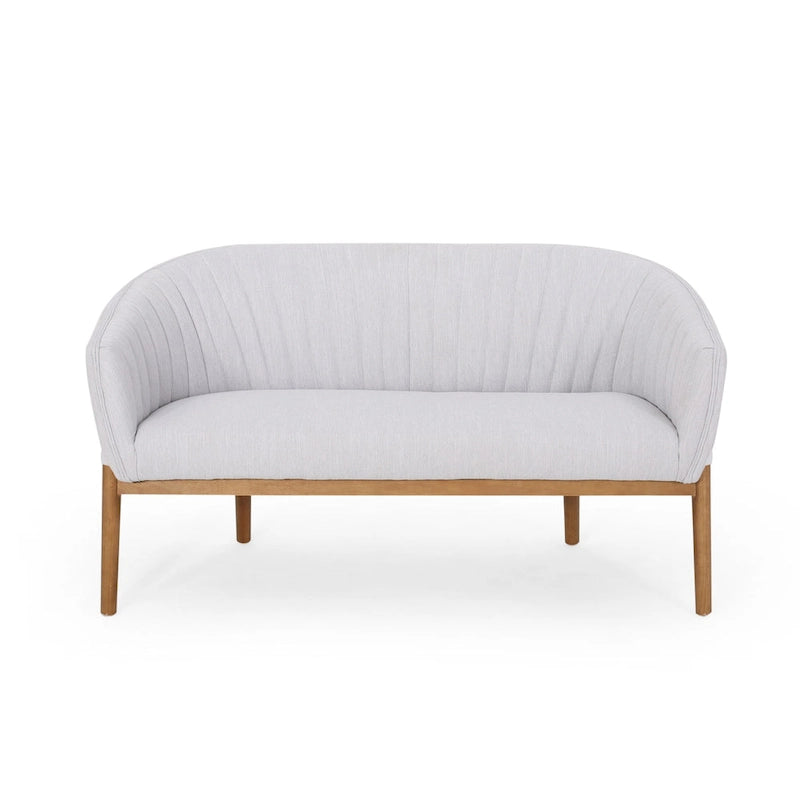 Galena Mid-century Modern Glam Loveseat by Christopher Knight Home