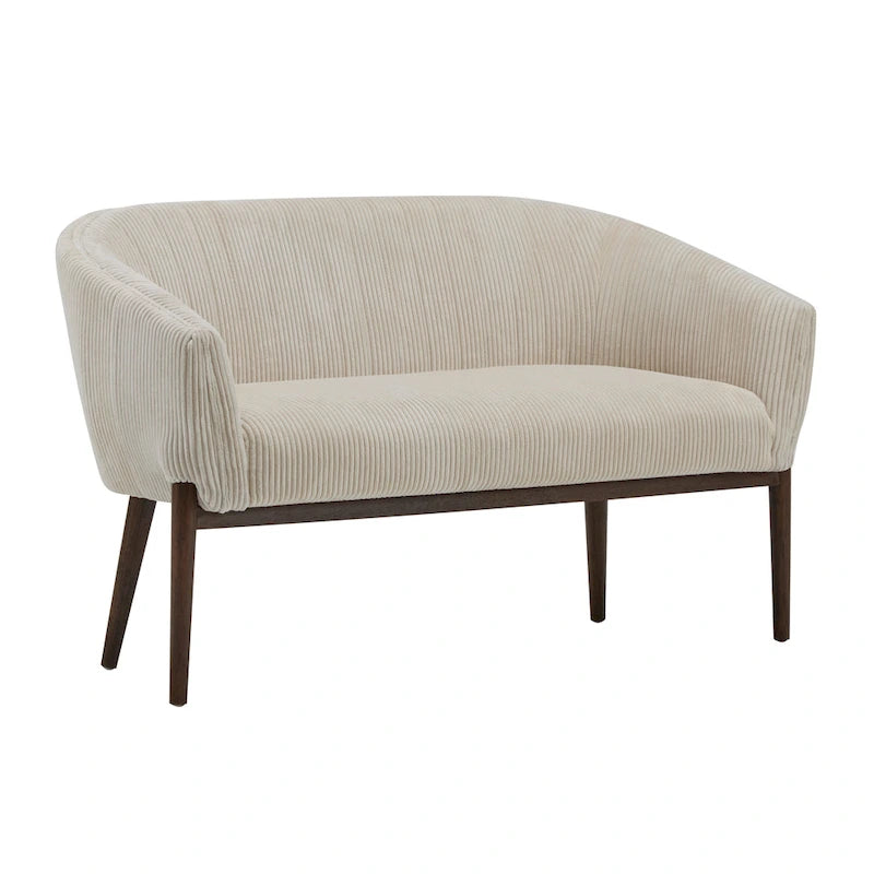 Galena Mid-century Modern Glam Loveseat by Christopher Knight Home