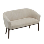Galena Mid-century Modern Glam Loveseat by Christopher Knight Home