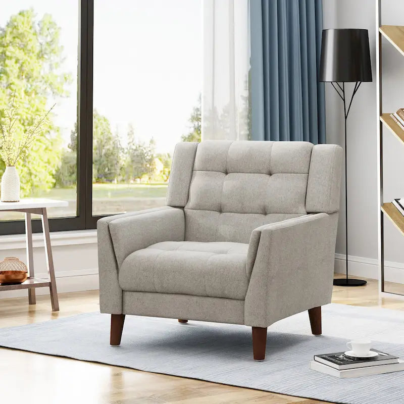 Candace Mid-century Modern Armchair by Christopher Knight Home - 32.28W x 31.50L x 32.68H