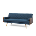 Jalon Mid-century Modern Tufted Fabric Sofa by Christopher Knight Home