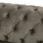 Keyser Modern Glam Tufted Velvet 3 Seater Sofa by Christopher Knight Home - 83.75 L x 34.50 W x 27.25 H
