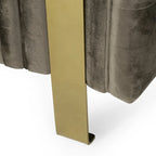 Keyser Modern Glam Tufted Velvet 3 Seater Sofa by Christopher Knight Home - 83.75 L x 34.50 W x 27.25 H