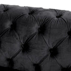 Keyser Modern Glam Tufted Velvet 3 Seater Sofa by Christopher Knight Home - 83.75 L x 34.50 W x 27.25 H