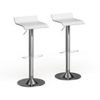 Porch & Den Blaine Chrome Air Lift Adjustable Swivel Stools (Set of 2)