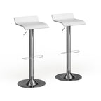 Porch & Den Blaine Chrome Air Lift Adjustable Swivel Stools (Set of 2)