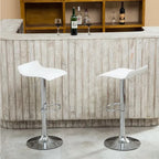 Porch & Den Blaine Chrome Air Lift Adjustable Swivel Stools (Set of 2)