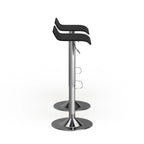 Porch & Den Blaine Chrome Air Lift Adjustable Swivel Stools (Set of 2)