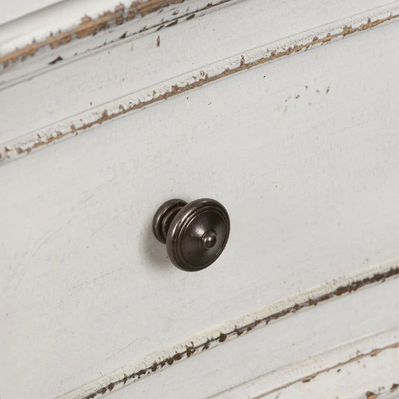 Magnolia Manor Antique White Weathered Bark 9 Drawer Dresser