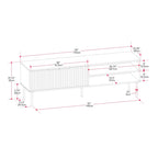 Alexander Fluted TV Stand for TVs up to 75 - 59