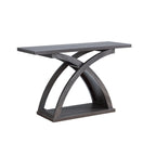 DH BASIC Transitional Distressed Grey 47-inch 1-Shelf Sofa Table by Denhour