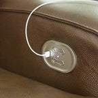 Signature Design by Ashley Francesca Auburn 2 Seat Power Reclining Sofa with Adjustable Headrest - 84W x 41D x 42H