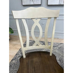 7 Piece Solid wood Two Tone Dark Brown & White Expendable Dining Set