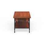 Carbon Loft Peter Matte Black Slatted Coffee Table