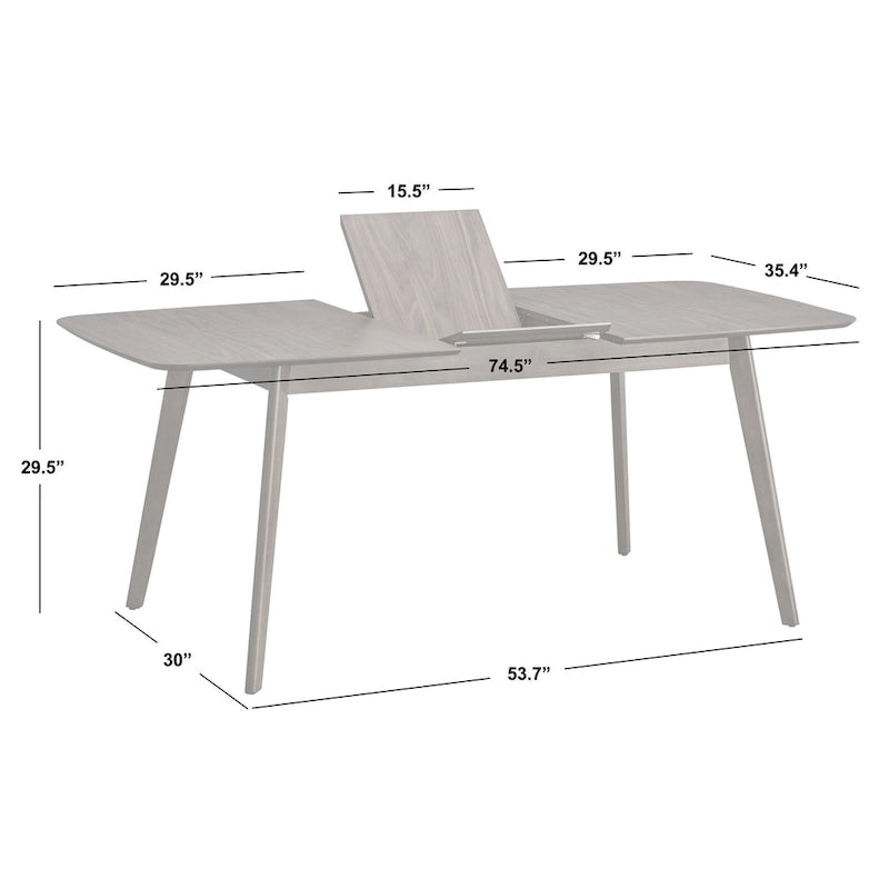 Simple Living Wave Butterfly-Leaf Dining Table