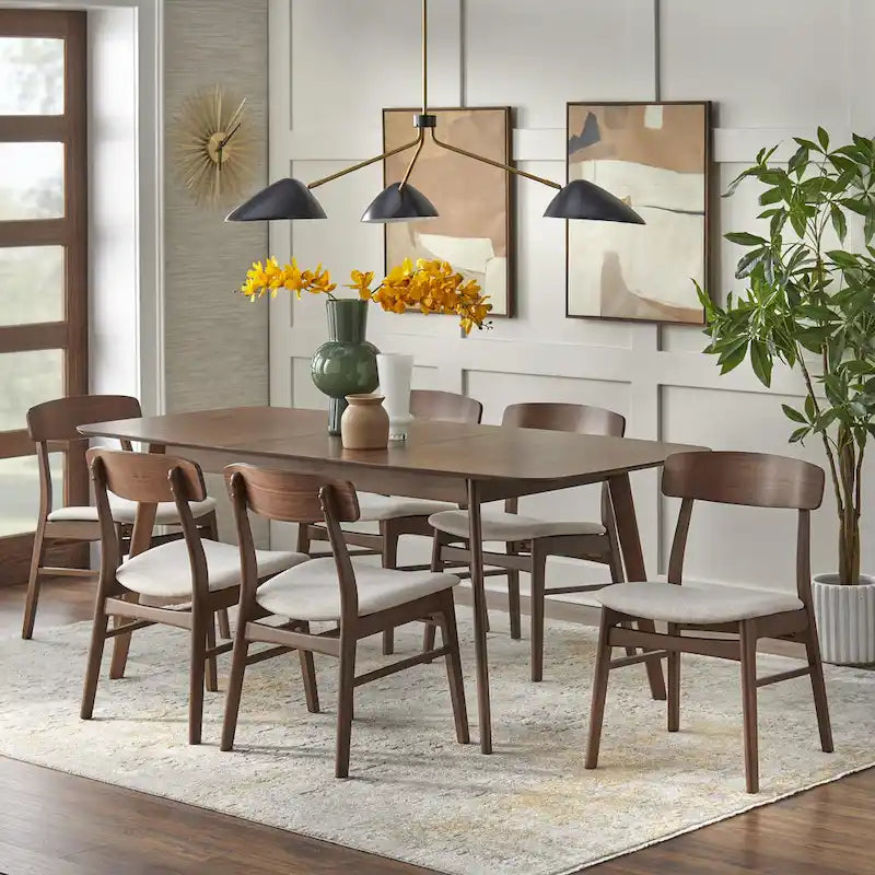 Simple Living Wave Butterfly-Leaf Dining Table