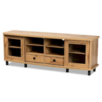 Walda Modern and Contemporary Wood TV Stand with 2-Drawer