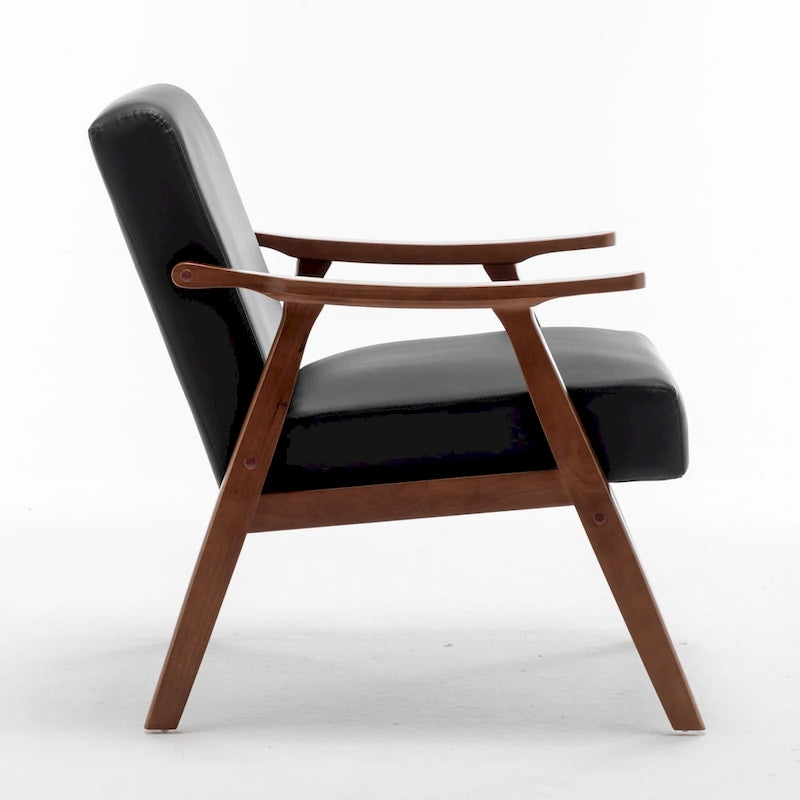 Cedrice 26.37 Wide Faux Leather Accent Chair