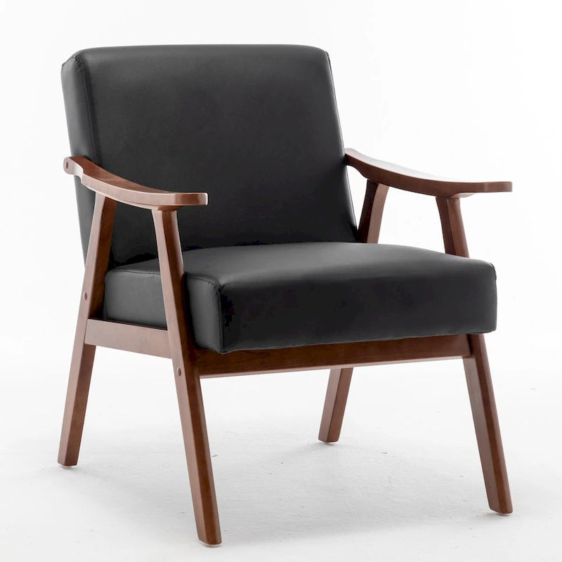 Cedrice 26.37 Wide Faux Leather Accent Chair