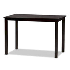 Contemporary Beige Faux Leather 5-Piece Dining Set by Baxton Studio