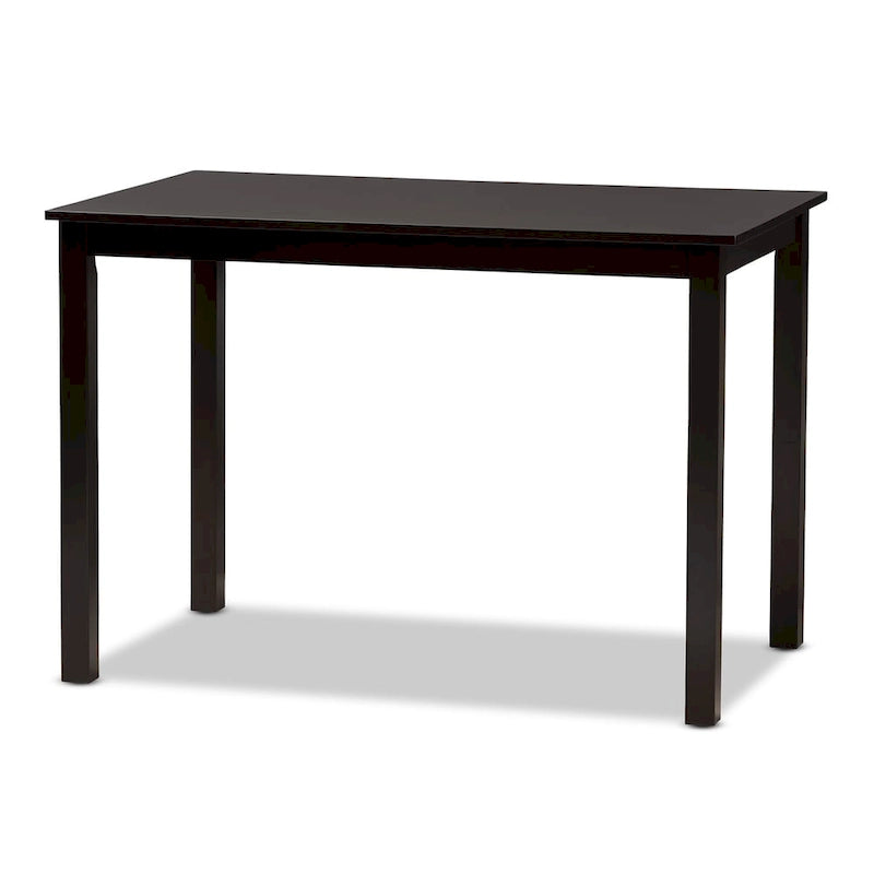 Contemporary Beige Faux Leather 5-Piece Dining Set by Baxton Studio