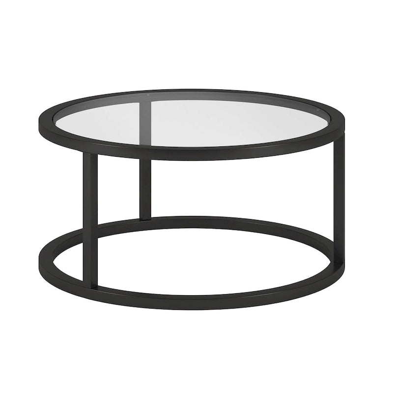 Silver Orchid Stossel Round Metal Coffee Table