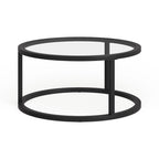Silver Orchid Stossel Round Metal Coffee Table