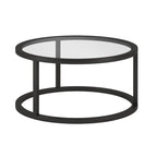 Silver Orchid Stossel Round Metal Coffee Table