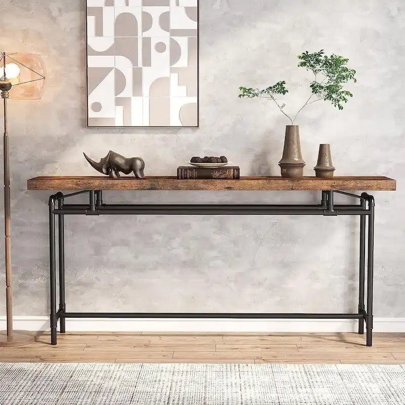 Console Table, 70.9 Narrow Long Entryway Table for Living Room - 11.81D x 70.85W x 35.43H