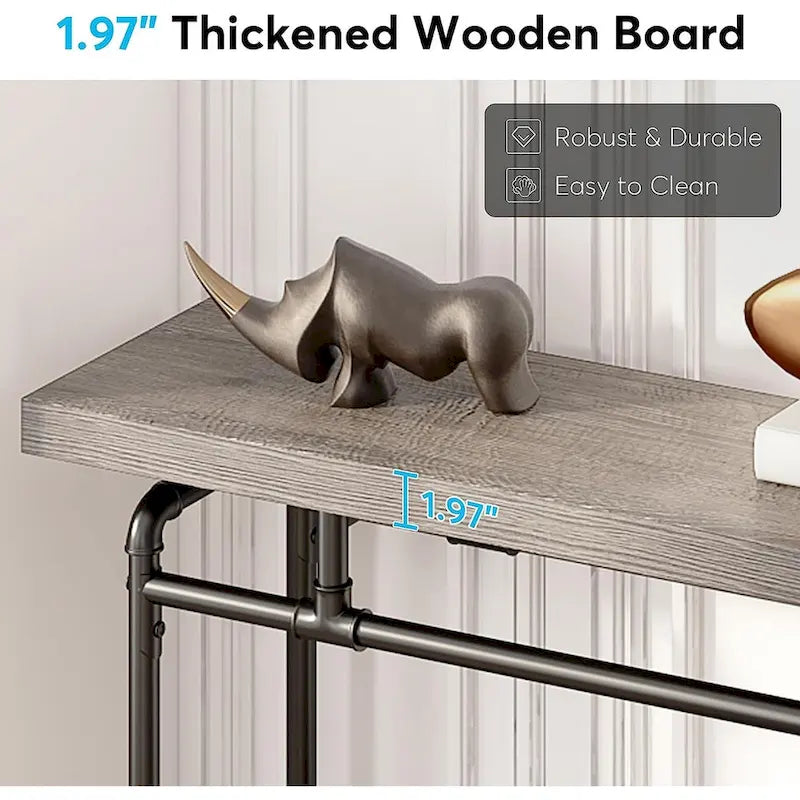 Console Table, 70.9 Narrow Long Entryway Table for Living Room - 11.81D x 70.85W x 35.43H