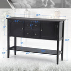 Sophia & William Buffet Sideboard Server Storage Cabinet Organizer with 4 Drawers