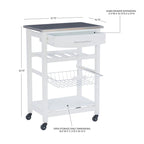 Jake Compact Mobile Rolling Kitchen Cart