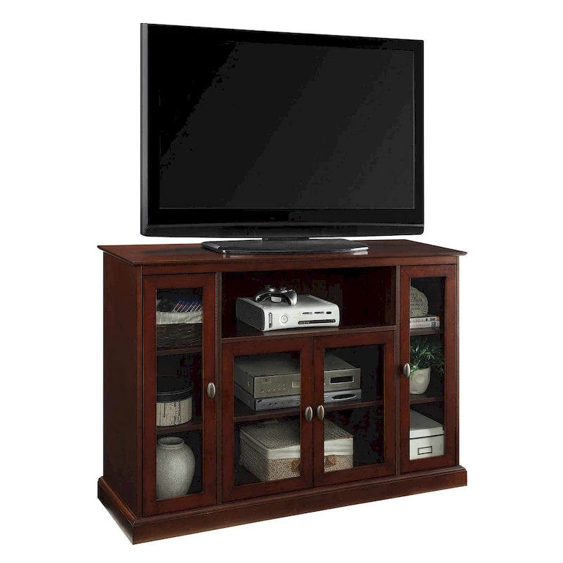 Convenience Concepts Summit Highboy 60 TV Stand with Storage Cabinets and Shelves