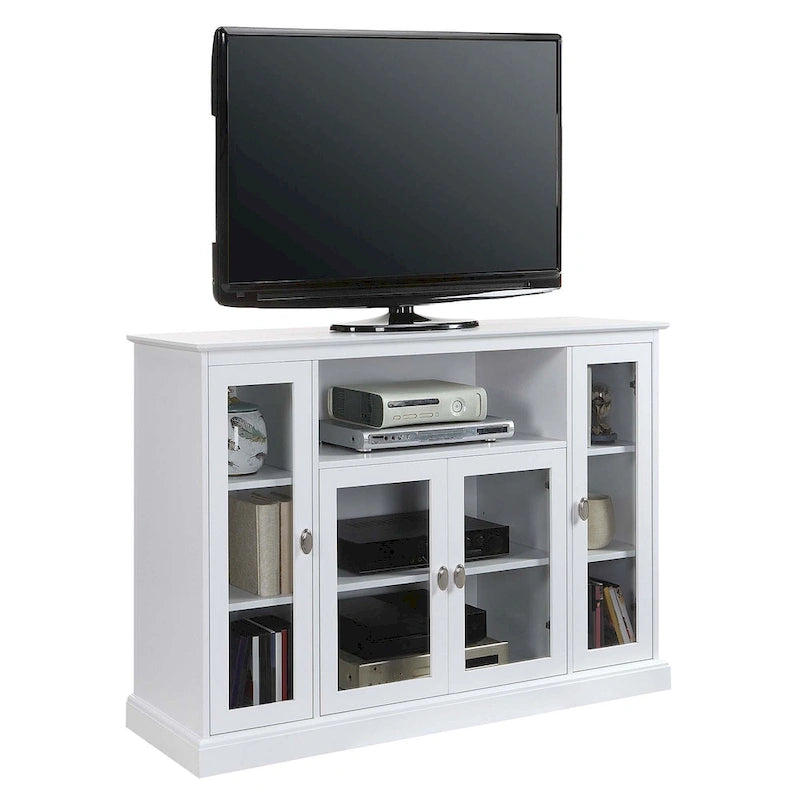 Convenience Concepts Summit Highboy 60 TV Stand with Storage Cabinets and Shelves