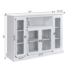 Convenience Concepts Summit Highboy 60 TV Stand with Storage Cabinets and Shelves