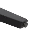 Faux Leather Accent Chair Solid Wood Armchair in Black Finish