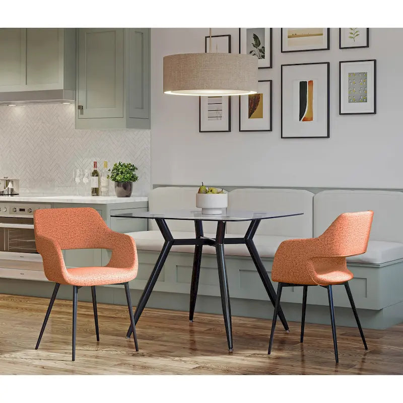 Carson Carrington Vallen Mid-Century Modern Chair (Set of 2)