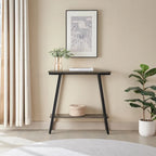 Leick Home Mixed Metal and Wood Hall Console Sofa Table