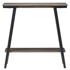 Leick Home Mixed Metal and Wood Hall Console Sofa Table