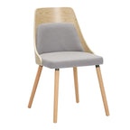 Carson Carrington Vallemala Mid-Century Chair with Tapered Wood Legs - Set of 2