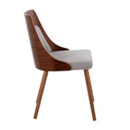 Carson Carrington Vallemala Mid-Century Chair with Tapered Wood Legs - Set of 2