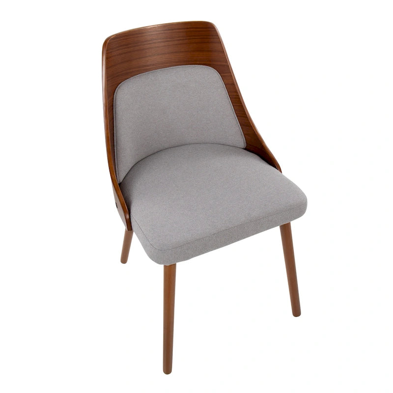 Carson Carrington Vallemala Mid-Century Chair with Tapered Wood Legs - Set of 2