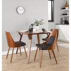 Carson Carrington Vallemala Mid-Century Chair with Tapered Wood Legs - Set of 2