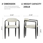 110.24 Inch Modern Minimalist 9 - Piece Extendable Sintered Stone Top Double Pedestal Dining Set