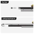 110.24 Inch Modern Minimalist 9 - Piece Extendable Sintered Stone Top Double Pedestal Dining Set