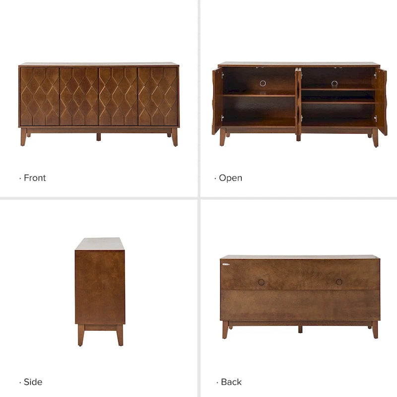 Olympia 60Modern Storage Sideboard Storage with Adjustable Shelves By HULALA HOME